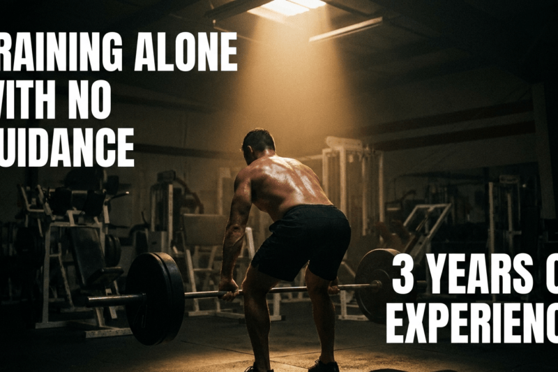 Tips for training alone with no guidance (based on 3 years of personal experience)